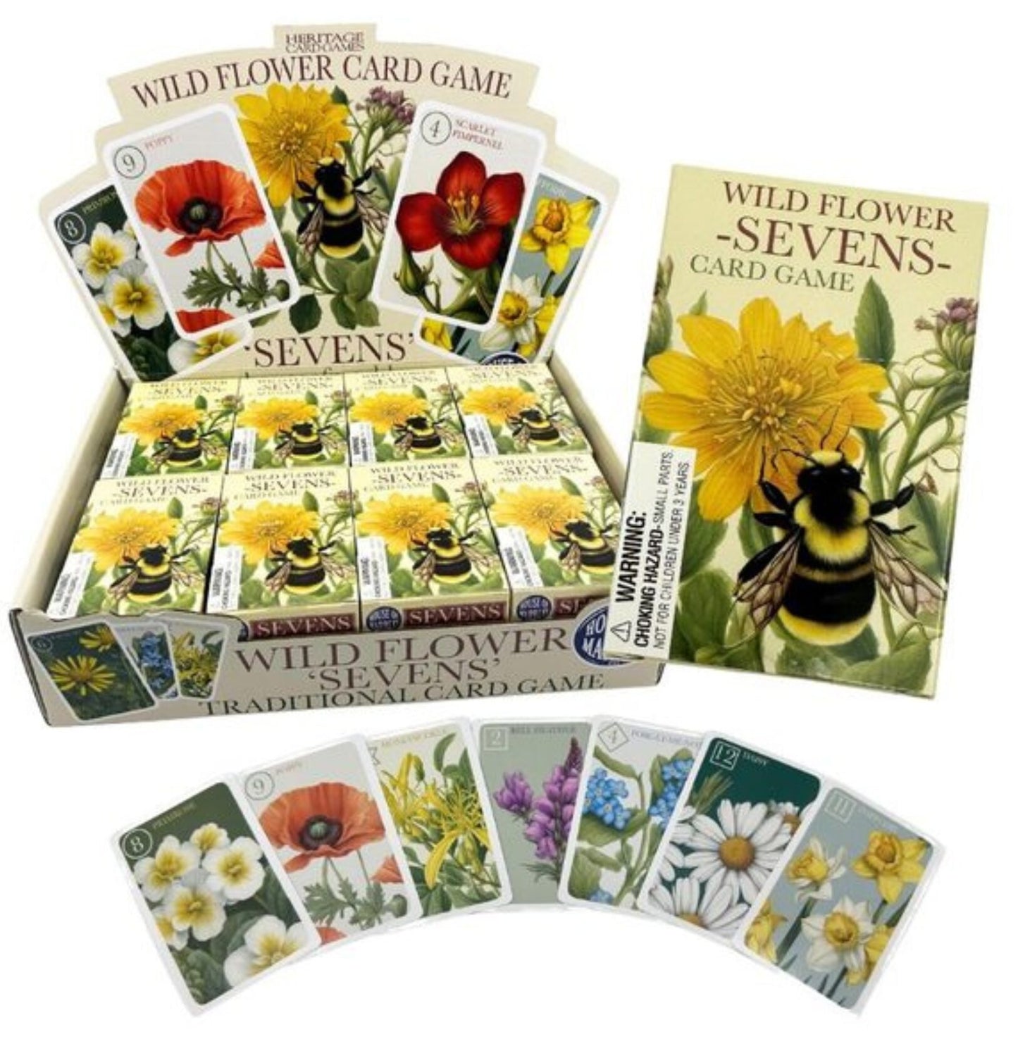 Wild-Flower Sevens Card Game