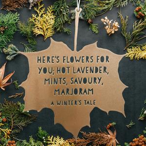 Leaf Quote - A Winter's Tale